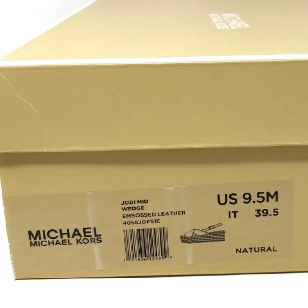 💖MEGA SALE💖Michael Kors Women's Size Sandal Jodi Mid Wedge Leather 40S8JOFS1E - Picture 15 of 15